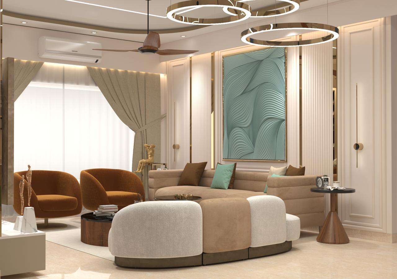 Luxury living room interior by Glory